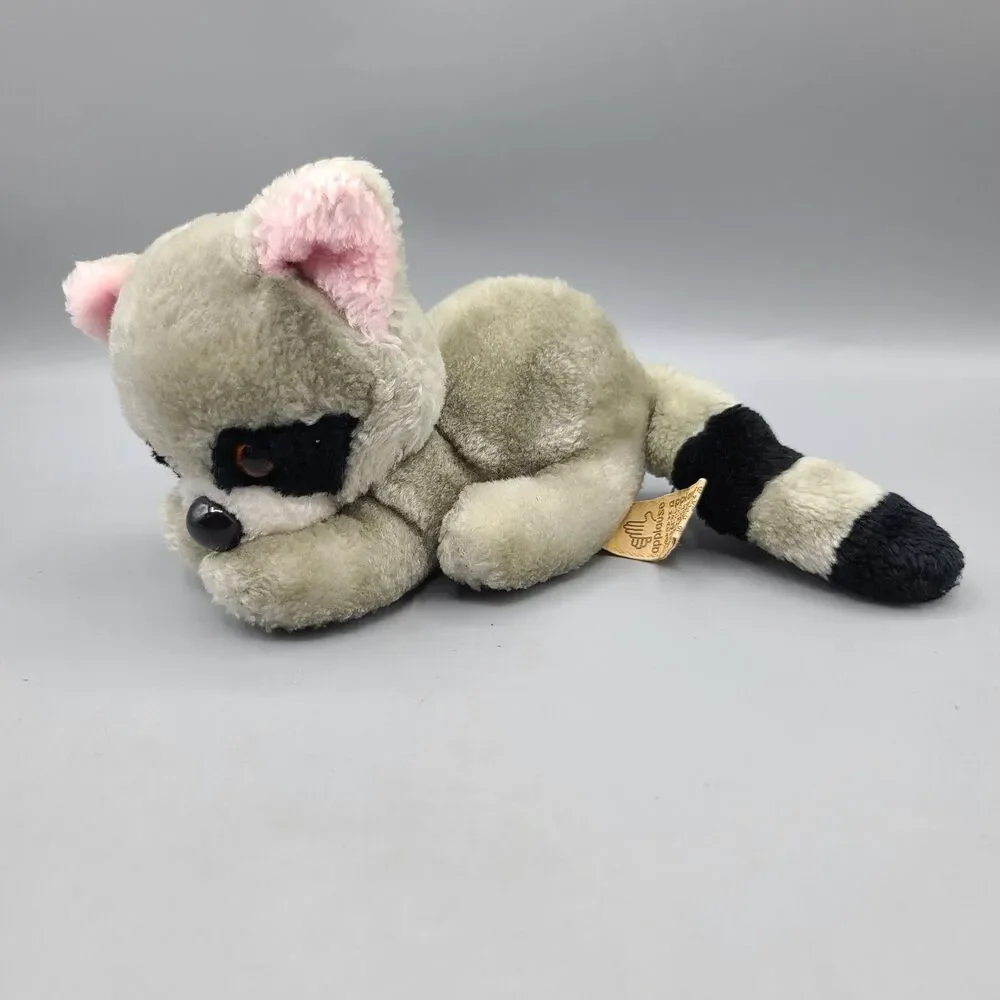 Applause Vintage Raccoon Stuffed Animal Plush 1981